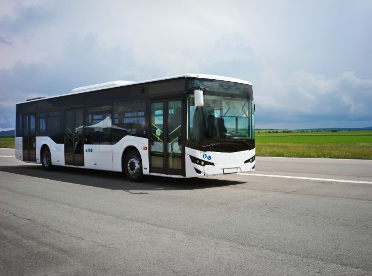 Autobus bianco e nero 