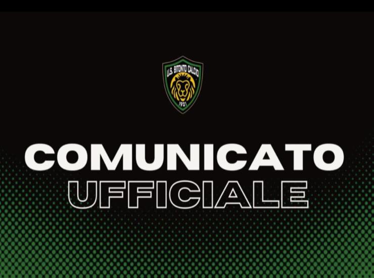 Comunicato Ufficiale US Bitonto Calcio 